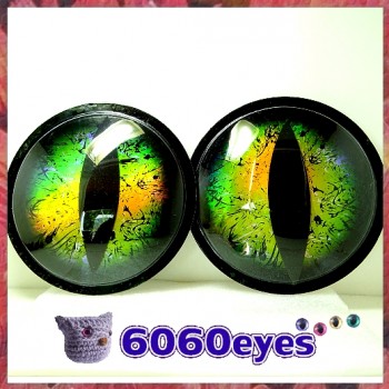 6 inch (154.4mm) Peel and Stick Steampunk Style craft eyes, animal eyes 